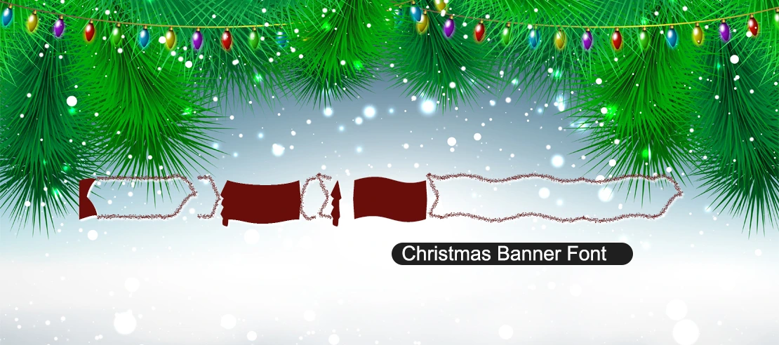 Christmas Banner Font | Free Font Download | Download Thousands of Fonts for Free Sample Image
