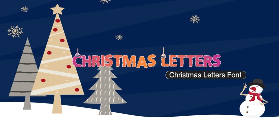 Christmas Letters Font | Free Font Download | Download Thousands of Fonts for Free Sample Image