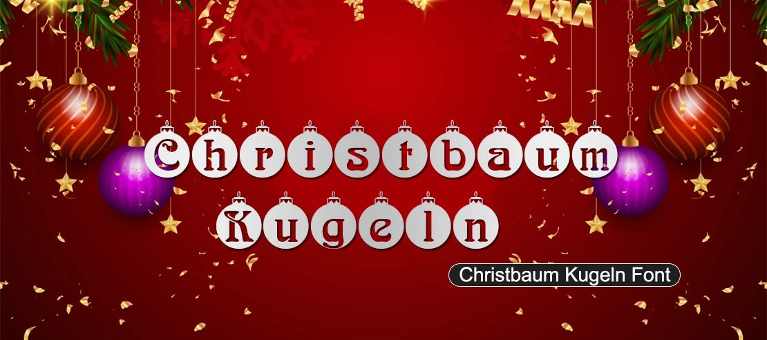 Christbaum Kugeln Font | Free Font Download | Download Thousands of Fonts for Free Sample Image