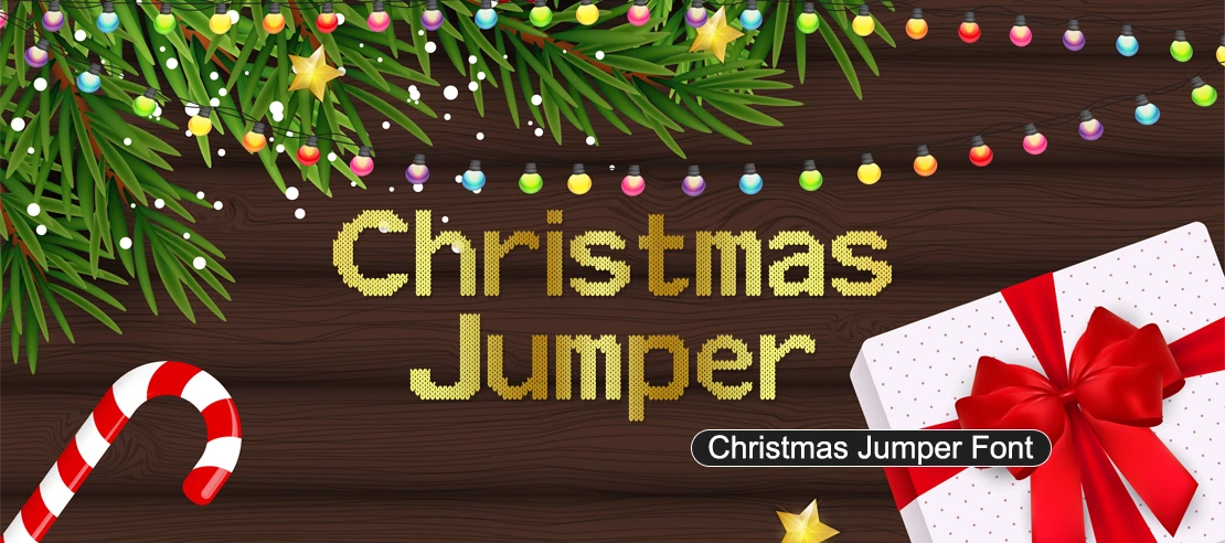Christmas Jumper Font | Free Font Download | Download Thousands of Fonts for Free Sample Image