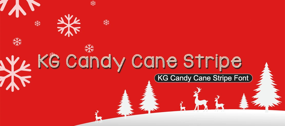 KG Candy Cane Stripe Font | Free Font Download | Download Thousands of Fonts for Free Sample Image