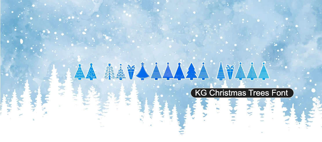 KG Christmas Trees Font | Free Font Download | Download Thousands of Fonts for Free Sample Image
