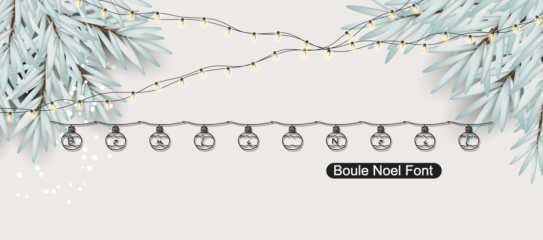 Boule Noel Font | Free Font Download | Download Thousands of Fonts for Free Sample Image
