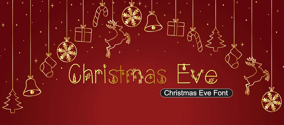 Christmas Eve Font | Free Font Download | Download Thousands of Fonts for Free Sample Image
