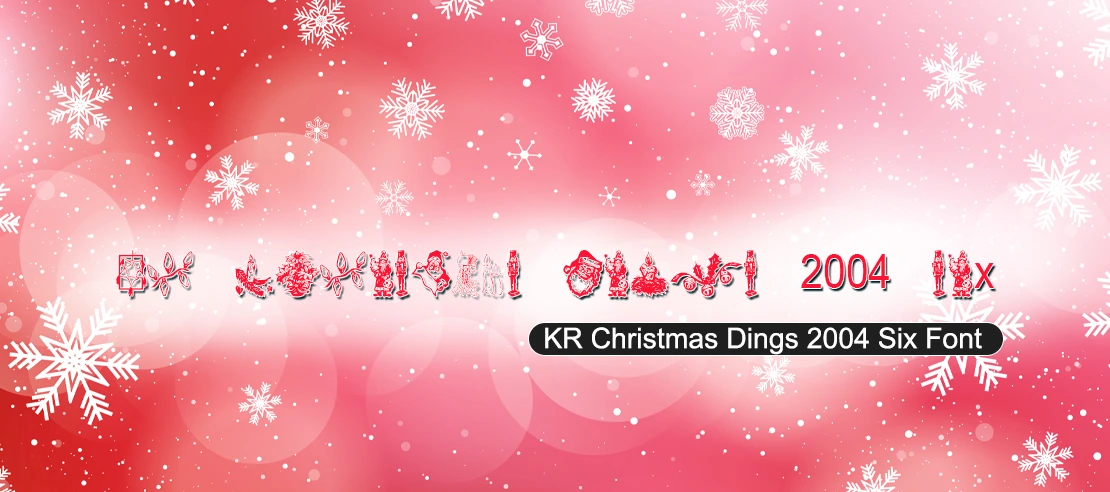 KR Christmas Dings 2004 Six Font | Free Font Download | Download Thousands of Fonts for Free Sample Image
