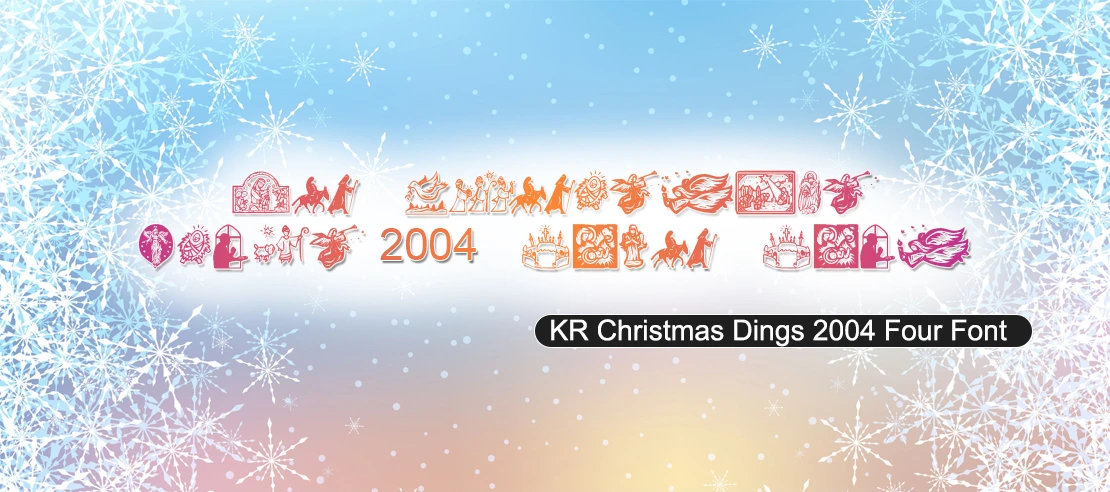 KR Christmas Dings 2004 Four Font | Free Font Download | Download Thousands of Fonts for Free Sample Image