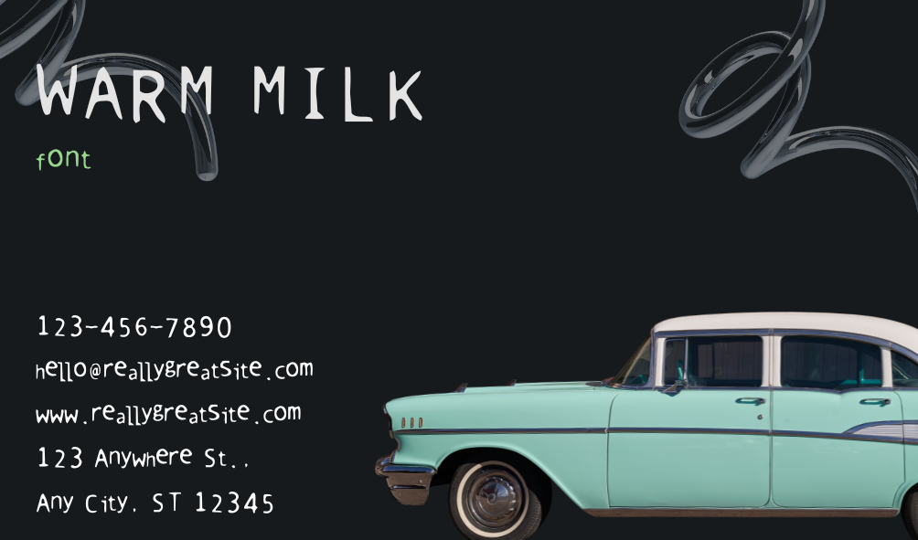 Warm Milk Font | Free Font Download | Download Thousands of Fonts for Free Sample Image