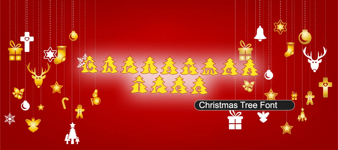 Christmas Tree Font | Free Font Download | Download Thousands of Fonts for Free Sample Image