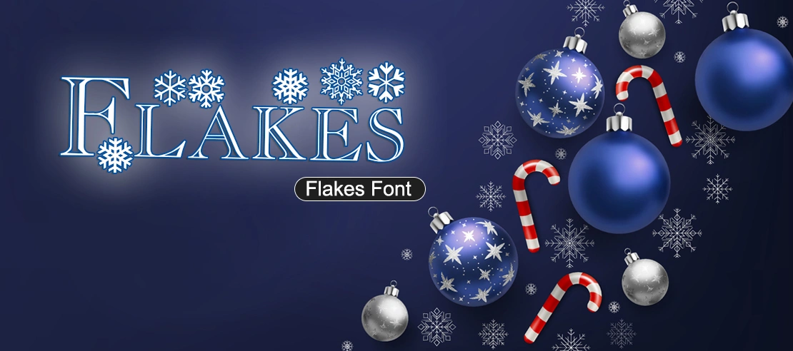 Flakes Font | Free Font Download | Download Thousands of Fonts for Free Sample Image