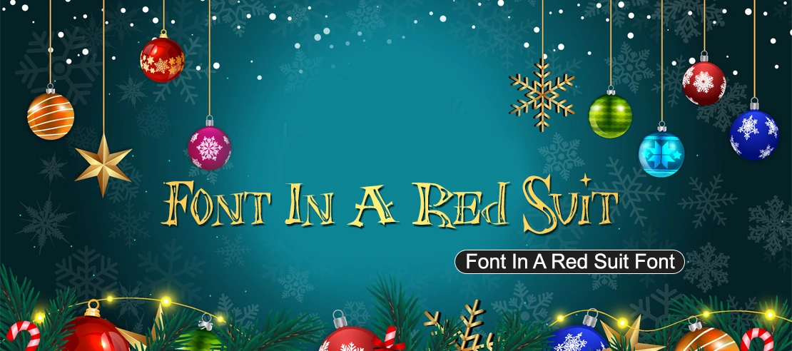 Font In A Red Suit Font | Free Font Download | Download Thousands of Fonts for Free Sample Image