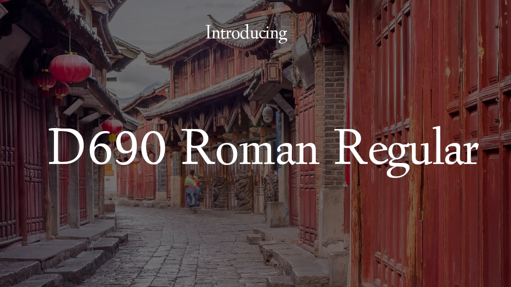 D690 Roman Regular Font | Free Font Download | Download Thousands of Fonts for Free Sample Image