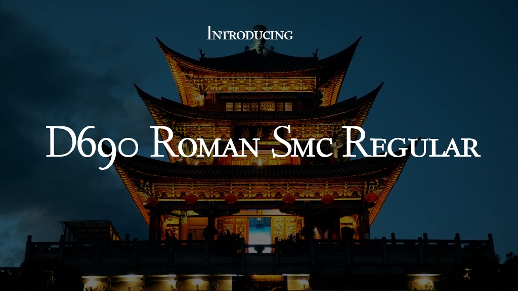 D690 Roman Smc Regular Font | Free Font Download | Download Thousands of Fonts for Free Sample Image