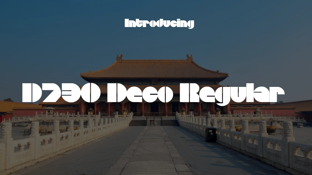 D730 Deco Regular Font | Free Font Download | Download Thousands of Fonts for Free Sample Image