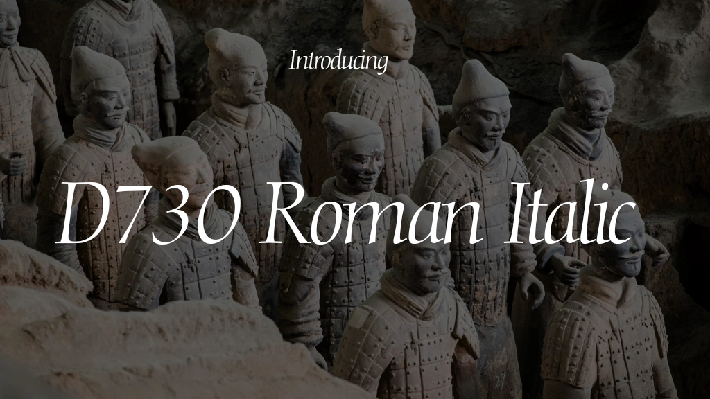 D730 Roman Italic Font | Free Font Download | Download Thousands of Fonts for Free Sample Image