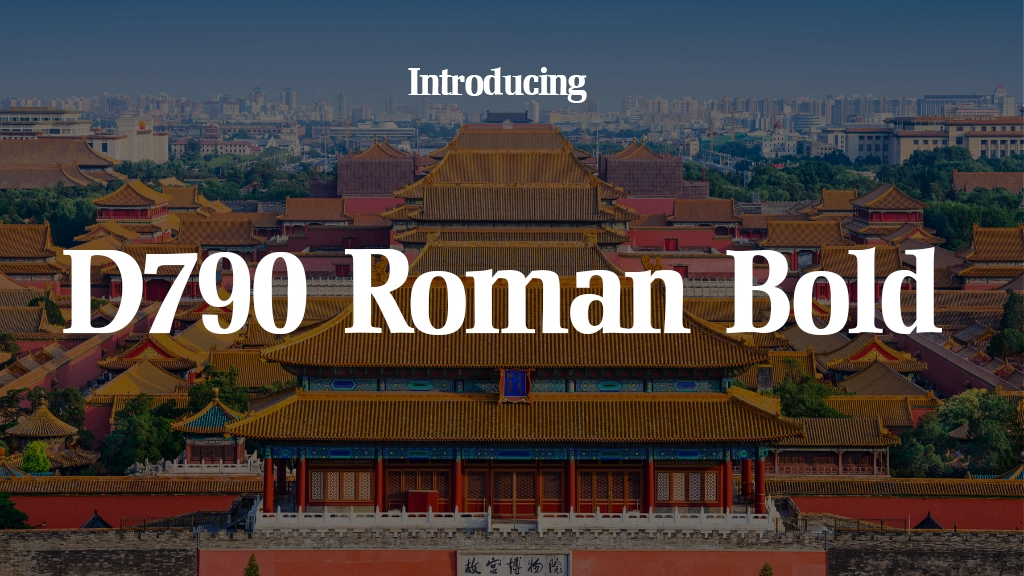 D790 Roman Bold Font | Free Font Download | Download Thousands of Fonts for Free Sample Image