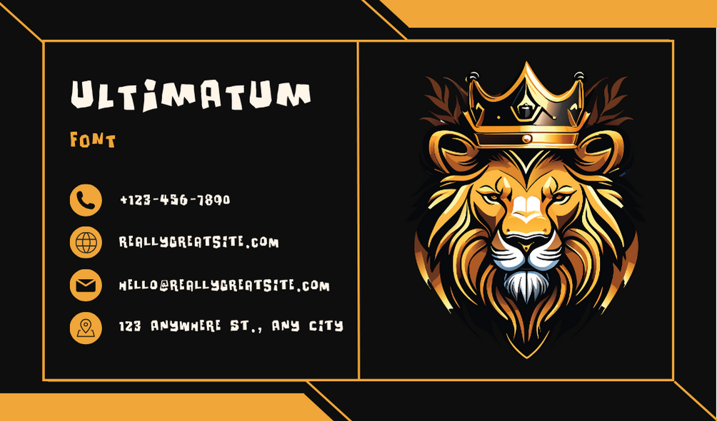 Ultimatum Font | Free Font Download | Download Thousands of Fonts for Free Sample Image