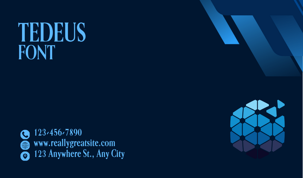 Tedeus Font | Free Font Download | Download Thousands of Fonts for Free Sample Image