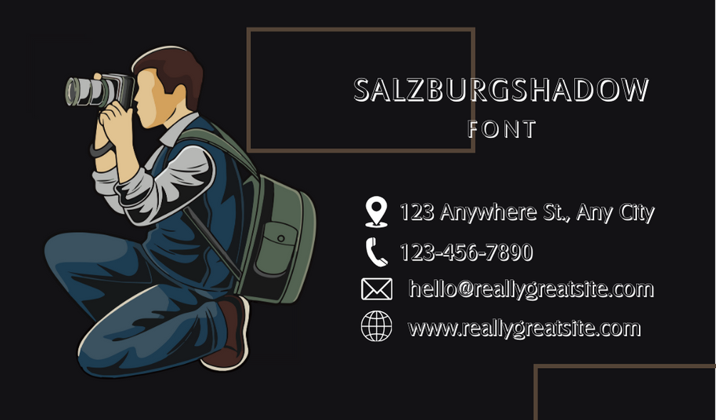 Salzburg Shadow Font | Free Font Download | Download Thousands of Fonts for Free Sample Image