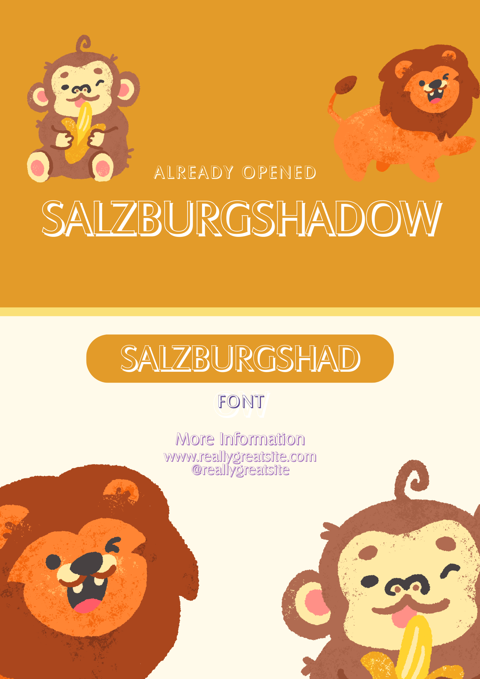Salzburg Shadow Font | Free Font Download | Download Thousands of Fonts for Free Sample Image