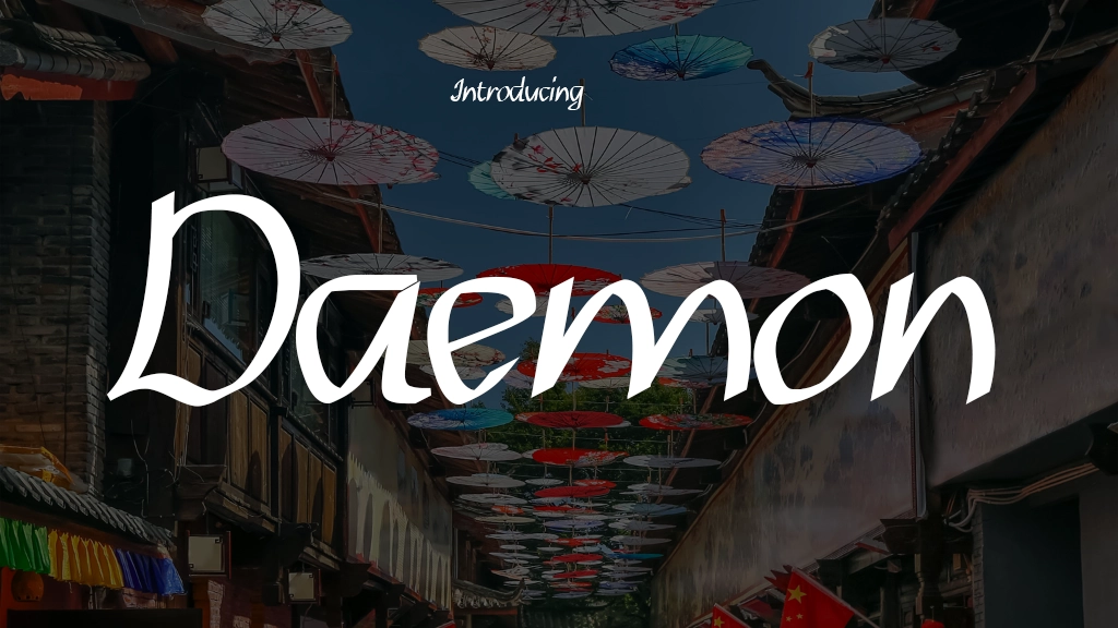 Daemon Font | Free Font Download | Download Thousands of Fonts for Free Sample Image