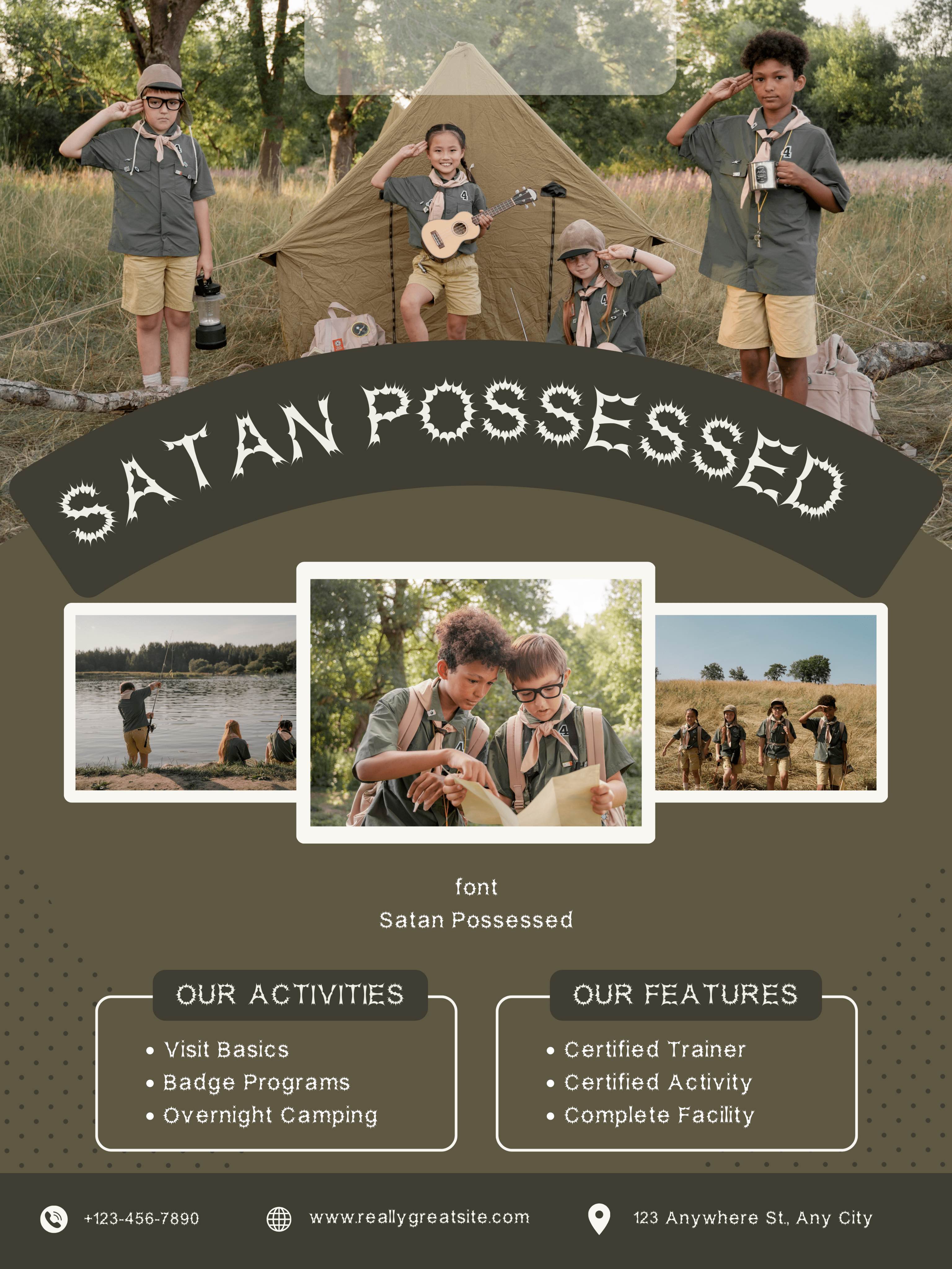 Satan Possessed Font | Free Font Download | Download Thousands of Fonts for Free Sample Image