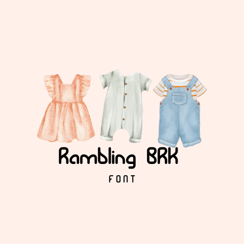 Rambling BRK Font | Free Font Download | Download Thousands of Fonts for Free Sample Image