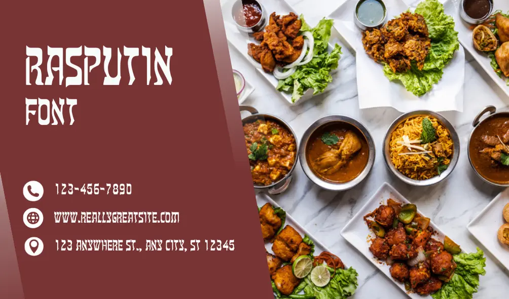 Rasputin Font | Free Font Download | Download Thousands of Fonts for Free Sample Image