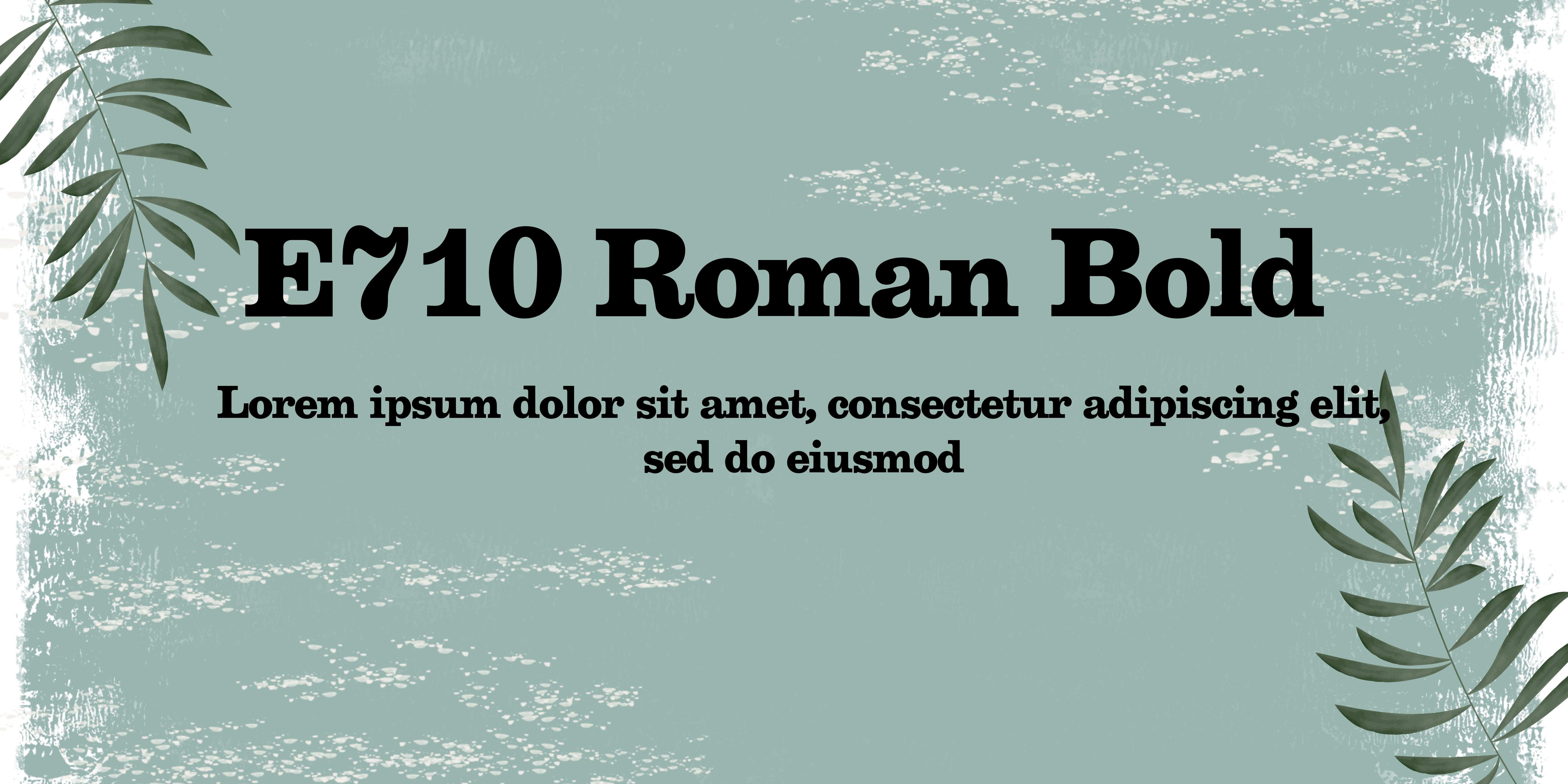 E710 Roman Bold Font | Free Font Download | Download Thousands of Fonts for Free Sample Image