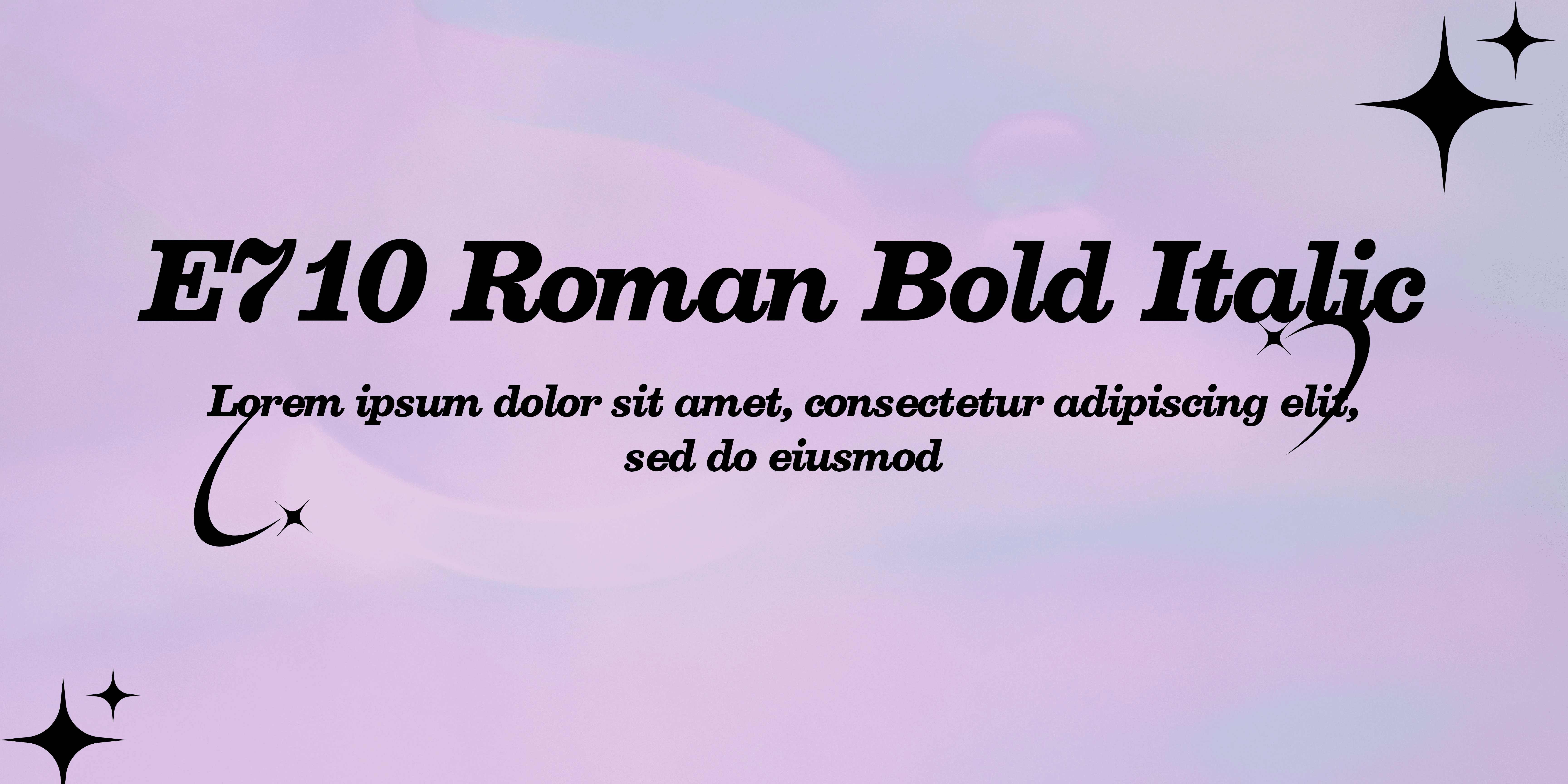 E710 Roman Bold Italic Font | Free Font Download | Download Thousands of Fonts for Free Sample Image