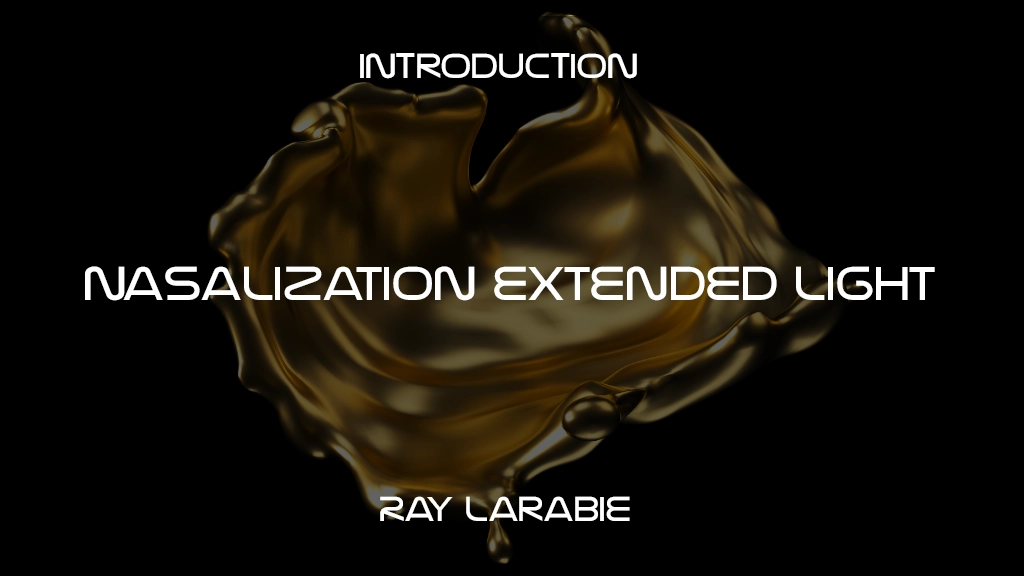 Nasalization Extended Light Font | Free Font Download | Download Thousands of Fonts for Free Sample Image