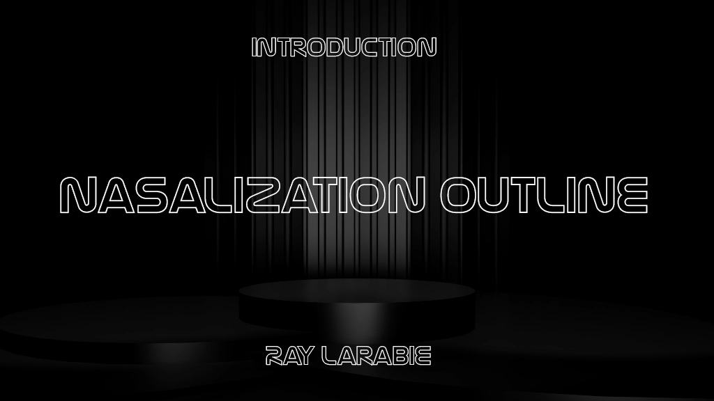 Nasalization Outline Schriftart | Kostenloser Schriftart-Download | Tausende Schriftarten kostenlos herunterladen Sample Image