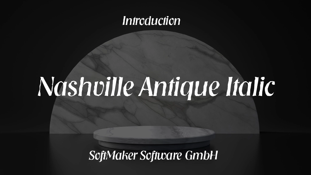 Nashville Antique Italic Font | Free Font Download | Download Thousands of Fonts for Free Sample Image