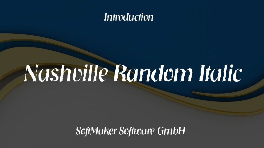 Nashville Random Italic Font | Free Font Download | Download Thousands of Fonts for Free Sample Image