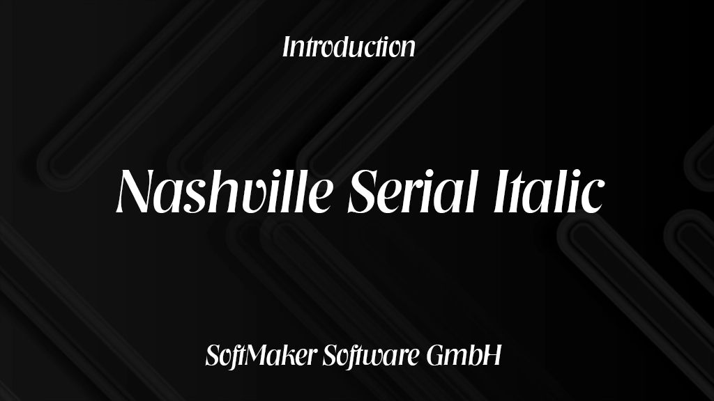 Nashville Serial Italic Font | Free Font Download | Download Thousands of Fonts for Free Sample Image
