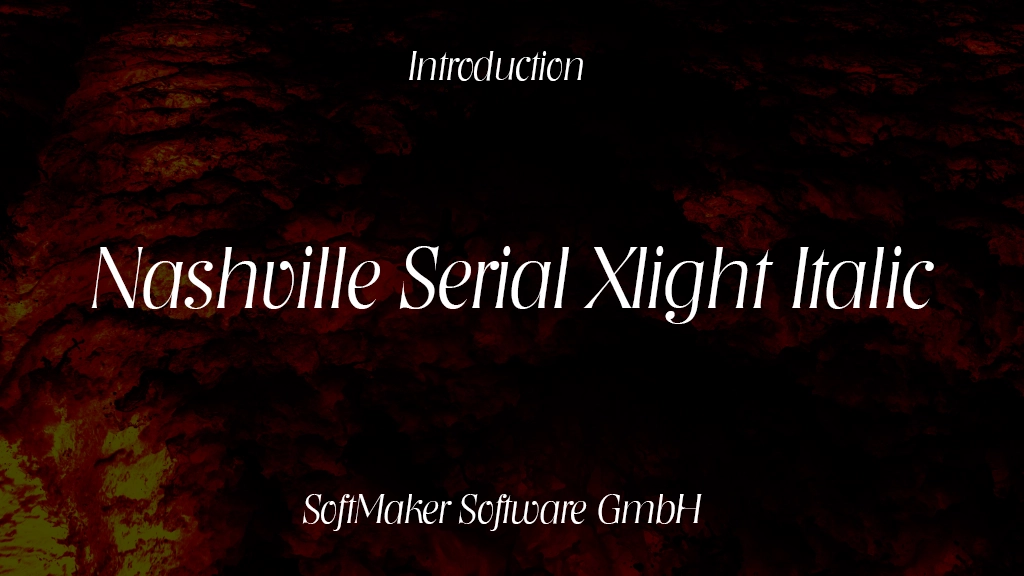 Nashville Serial Xlight Italic Font | Free Font Download | Download Thousands of Fonts for Free Sample Image
