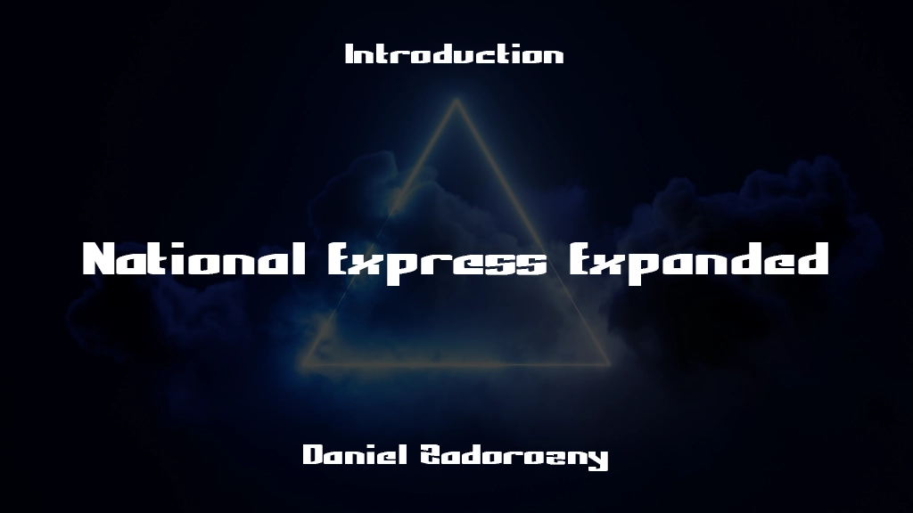 National Express Expanded Font | Free Font Download | Download Thousands of Fonts for Free Sample Image