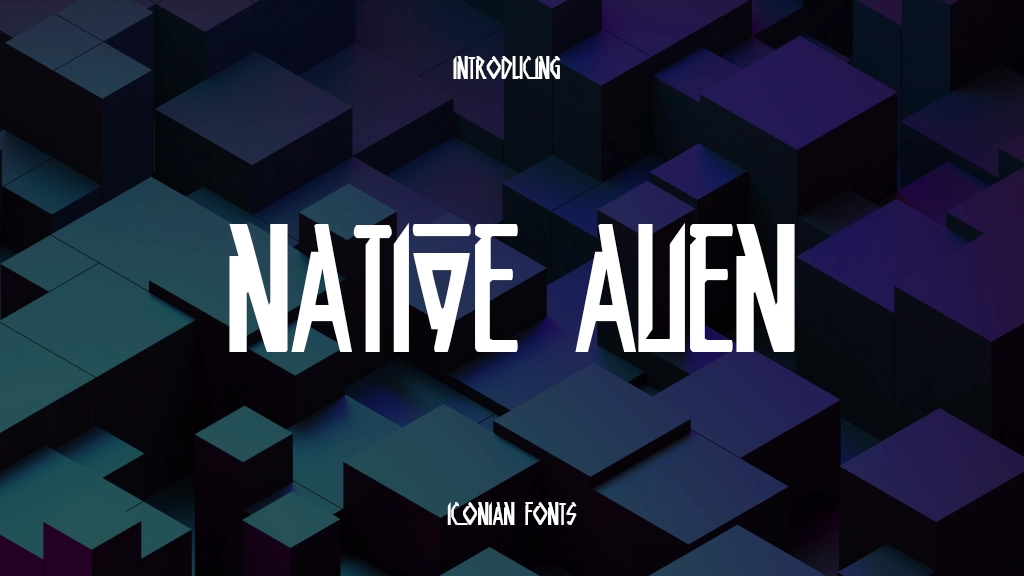 Native Alien Font | Free Font Download | Download Thousands of Fonts for Free Sample Image
