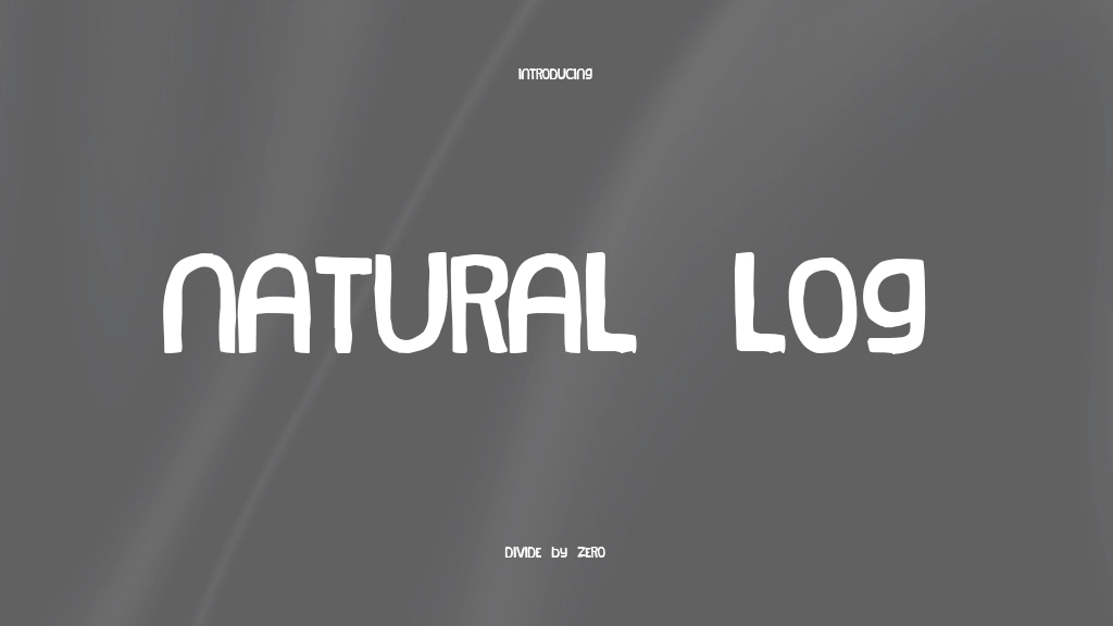 Natural Log Font | Free Font Download | Download Thousands of Fonts for Free Sample Image