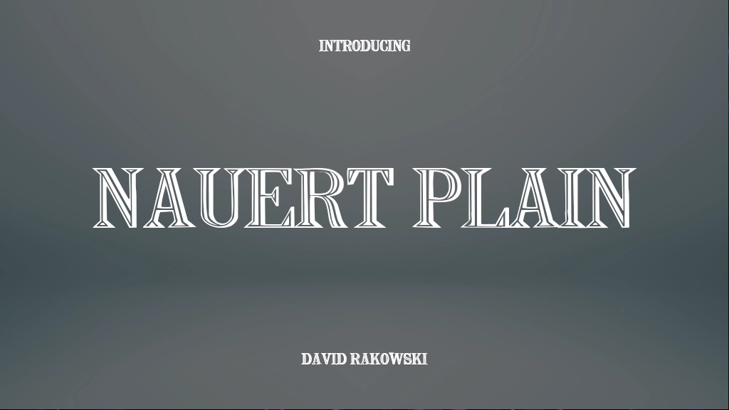 Nauert Plain Font | Free Font Download | Download Thousands of Fonts for Free Sample Image