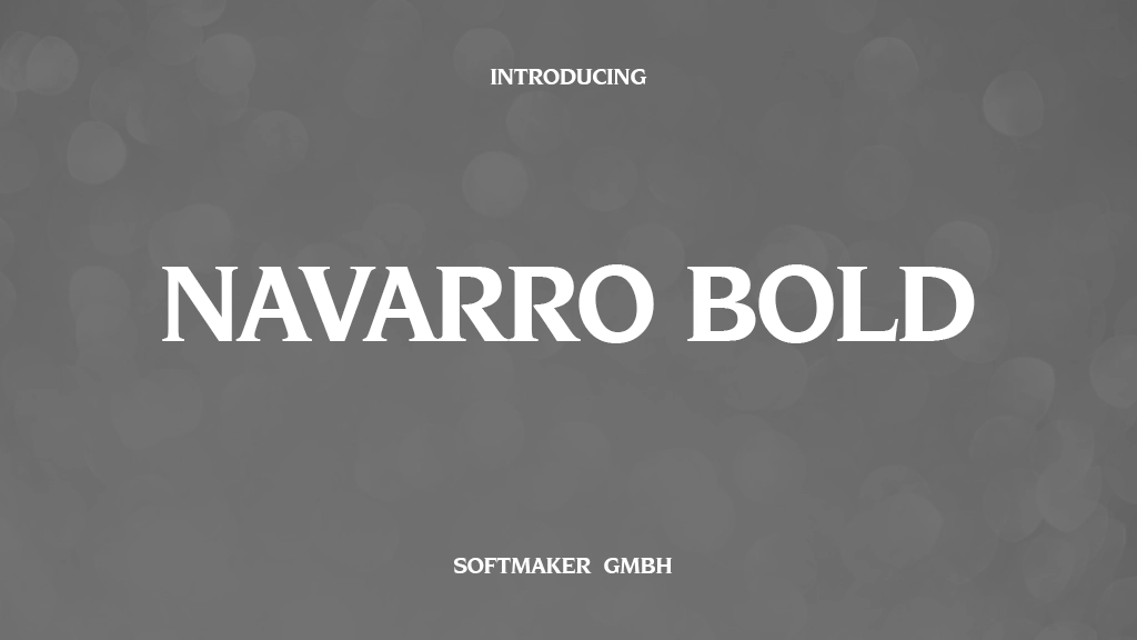 Navarro Bold Font | Free Font Download | Download Thousands of Fonts for Free Sample Image