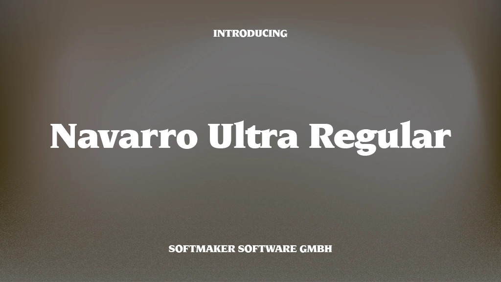 Navarro Ultra Regular Font | Free Font Download | Download Thousands of Fonts for Free Sample Image