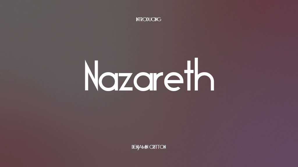 Nazareth Font | Free Font Download | Download Thousands of Fonts for Free Sample Image
