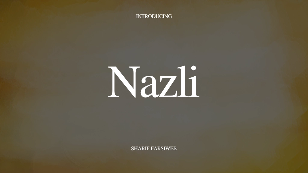 Nazli Font | Free Font Download | Download Thousands of Fonts for Free Sample Image