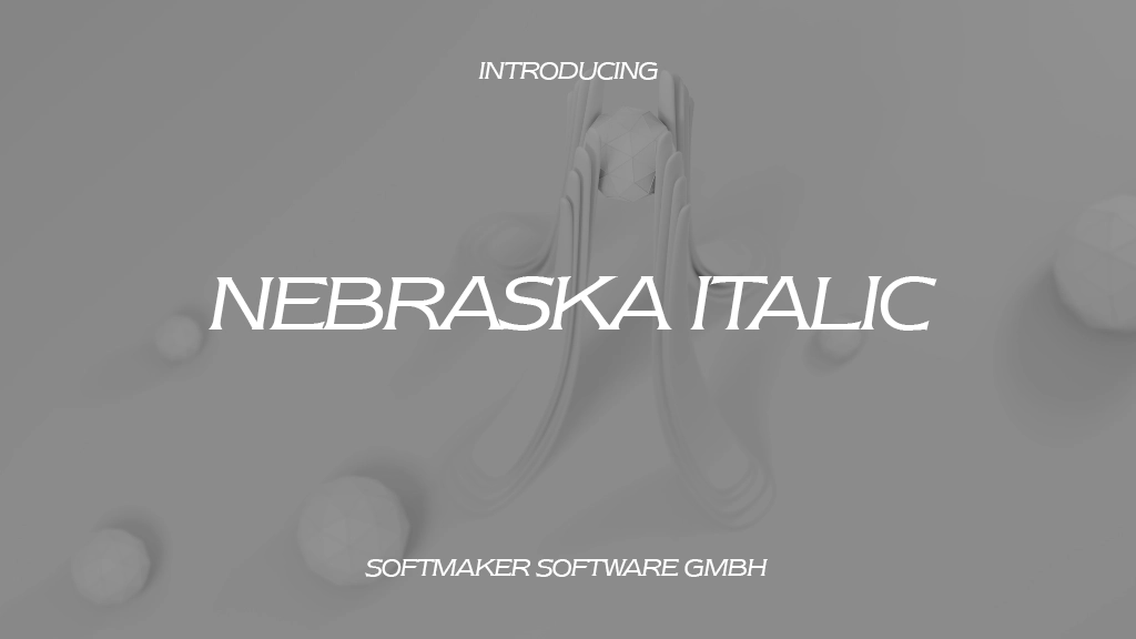 Nebraska Italic Font | Free Font Download | Download Thousands of Fonts for Free Sample Image
