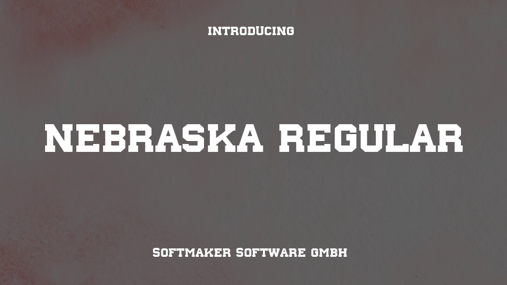 Nebraska Regular Font | Free Font Download | Download Thousands of Fonts for Free Sample Image