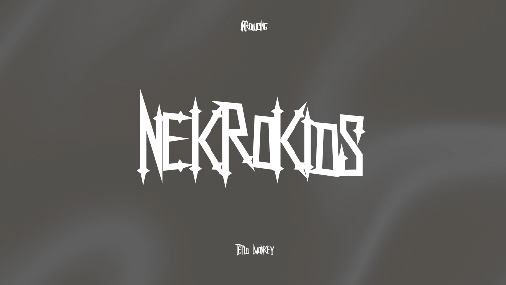 NekroKids Font | Free Font Download | Download Thousands of Fonts for Free Sample Image
