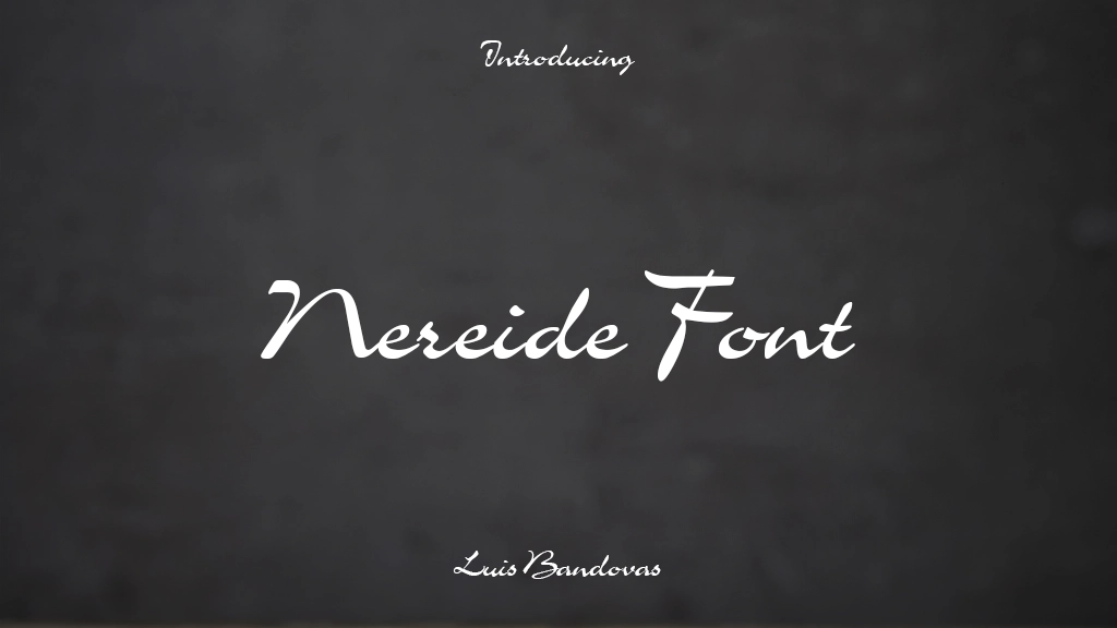 Nereide Font | Free Font Download | Download Thousands of Fonts for Free Sample Image