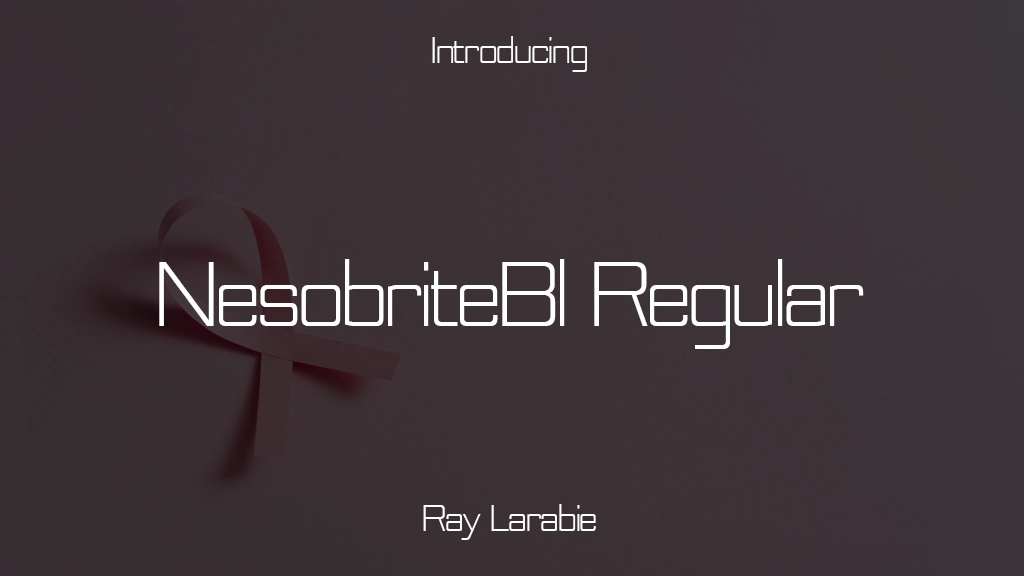 NesobriteBl Regular Font | Free Font Download | Download Thousands of Fonts for Free Sample Image