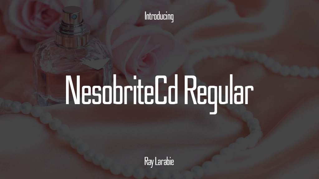 NesobriteCd Regular Font | Free Font Download | Download Thousands of Fonts for Free Sample Image