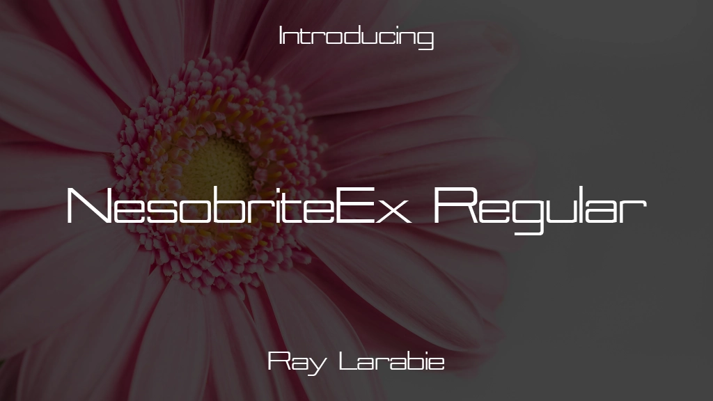 NesobriteEx Regular Font | Free Font Download | Download Thousands of Fonts for Free Sample Image